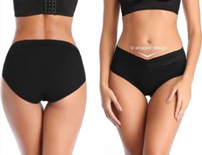 img 3 attached to Full Coverage Women'S Underwear With Lace Waistband - No Show Lines, No Muffin Top | Annenmy Cotton Briefs