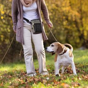 img 3 attached to 🐶 SUPPETS Dog Treat Pouch with Waist Belt, Metal Clip, and Poop Bag Dispenser - Grey Doggy Puppy Pet Training Treats Bag