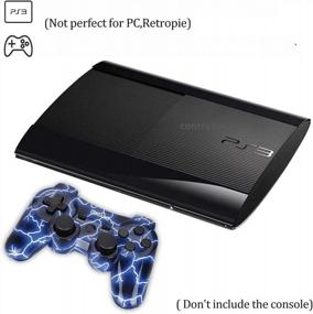 img 2 attached to 2022 Новый джойстик Lightning Blue PS3 Беспроводной геймпад-совместим с контроллерами Playstation 3 для детей, мальчиков, девочек и мужчин