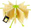 green cambom foldable pasta drying rack with 10 bar handles - plastic spaghetti noodle dryer for efficient drying logo