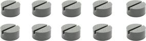 img 4 attached to TMB Motorsports Medium Size Universal Slotted 🔵 Polyurethane Jack Pad Frame Rail Protector - 10 Pack