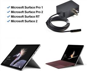 img 2 attached to Зарядное устройство адаптера переменного тока 24 Вт, 12 В, 2 А для Microsoft Surface RT, Pro 1 и Pro 2 1512 (черный-02)
