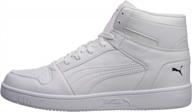 👟 high top men's puma rebound layup sneakers in white - stylish footwear logo