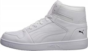 img 4 attached to 👟 High Top Men's PUMA Rebound Layup Sneakers in White - Stylish Footwear