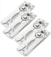 4-pack of sectional sofa connectors with screw fasteners for easy assembly logo