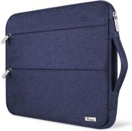 voova 13.3" waterproof laptop sleeve case compatible with macbook air/pro, surface pro 4 3 & more - blue logo