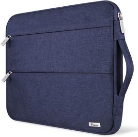 img 4 attached to Voova 13.3" Waterproof Laptop Sleeve Case Compatible With MacBook Air/Pro, Surface Pro 4 3 & More - Blue