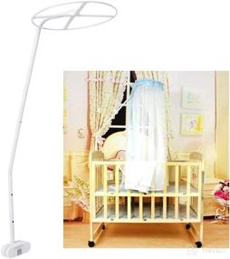 img 3 attached to 🦟 SH-RuiDu Adjustable Mosquito Net Stand: Premium Holder Set for Baby Kids Bed - Essential Accessories for Clip-On Crib Canopy and Rack