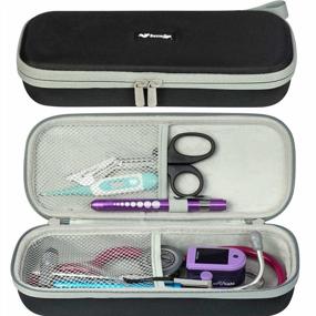 img 4 attached to Protect Your Stethoscope With ButterFox'S Semi Hard Carry Case - Compatible With 3M Littmann And More (Black)