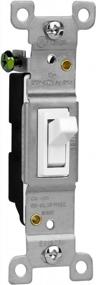 img 2 attached to ENERLITES 15A 120-277V Single Pole Toggle Light Switch, Residential Grade, White/Metal Wall Plate 1-Gang 4.50" X 2.76", 430 Stainless Steel UL Listed (10 Pack)