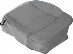 img 4 attached to 2004-2008 Ford F150 Lariat, XLT Driver Side Bottom Gray Cloth Seat Cover - HECASA Compatible
