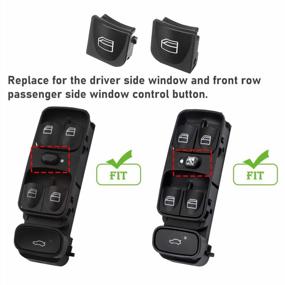 img 2 attached to Jaronx 2PCS Driver Window Switch Button Covers For Mercedes Benz,Power Window Master Switch Repair Button Caps Button For Mercedes Benz C-Class W203 C230 C280 C320 C350, CLK-Class W208 CLK320 CLK430