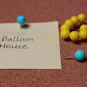 img 2 attached to 100Pcs Push Pin Balloon House Desk Decor Organizers Teacher Gifts For Women - Perfect Gift Idea For Her
