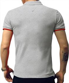 img 2 attached to 👕 LOGEEYAR Men's Slim Fit Henley Polo Shirt - Short/Long-Sleeve Pique Cotton Clothing