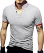 👕 logeeyar men's slim fit henley polo shirt - short/long-sleeve pique cotton clothing logo
