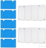 🔥 durable esudnt rv air conditioner covers grill for dometic 3104928.019 - includes 2 ducted grilles and 5 filters for rv cooling efficiency logo