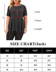 img 1 attached to Stay Cool And Comfortable With Uoohal'S Plus Size Yoga Tops For Women