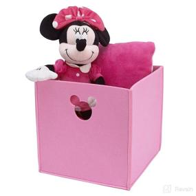 img 2 attached to 🎀 Disney Minnie Mouse Pink Die Cut Storage Bin