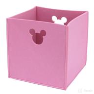 🎀 disney minnie mouse pink die cut storage bin логотип