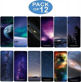 img 3 attached to Creanoso Galaxy Bookmarks (12-Pack) - Awesome Bookmarks For Men, Women, Teens – Premium Planetary Learning Educational Bookmarkers – Cool Unique Science Gifts For Bookworms, Bibliophiles