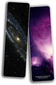 img 1 attached to Creanoso Galaxy Bookmarks (12-Pack) - Awesome Bookmarks For Men, Women, Teens – Premium Planetary Learning Educational Bookmarkers – Cool Unique Science Gifts For Bookworms, Bibliophiles