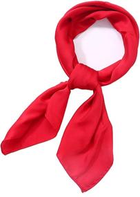 img 4 attached to AOLIGE Scarf Satin Scarfs Women Women's Accessories - Scarves & Wraps