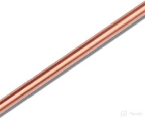 img 2 attached to 🥤 Food Safe Solid Copper Mule Drinking Straws - ZERRO Copper Straws (Set of 4) | Straight 8.5inch | Includes Cleaning Brush