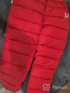 img 1 attached to 👖 Warm Winter Snow Trousers for Kids, Puffer Snowpants for Girls and Boys, Waterproof Hiking Pants, Thick and Cozy Rain Pants, Ages 4-10 Years review by Montez Parson