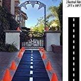 🏁 adorox 2-pack racetrack floor runner: ultimate race car themed party decoration логотип