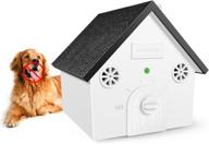 🏡 cleversprouts ultrasonic anti barking device - sonic bark deterrents and control for outdoor, white birdhouse design logo