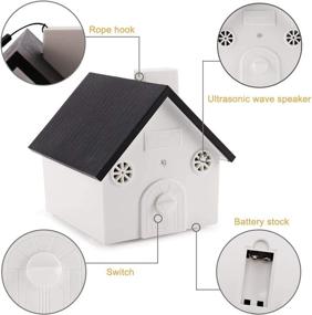 img 2 attached to 🏡 CleverSprouts Ultrasonic Anti Barking Device - Sonic Bark Deterrents and Control for Outdoor, White Birdhouse Design