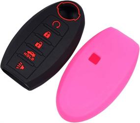 img 2 attached to Lcyam Silicone Key Fob Cover For Nisan Altima Maxima Kicks Murano Pathfinder Armada Patrol