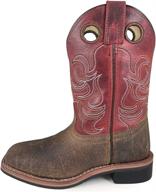 smoky mountain distressed square western girls' shoes at athletic logo