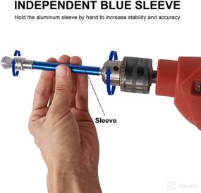 img 1 attached to 🔧 Hymnorq 6 Inch Wobble Tilt Socket Adapter with 15° Angle, Enhances Access to Side Screws, Fast and Easy Fastener Removal/Installation in Confined Areas, Quick Release 1/4" Hex Shank for Power Drill and Impact Driver