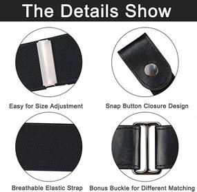 img 1 attached to 👗 Invisible Elastic Women's Belts: Buckle Stretch Women's Accessories