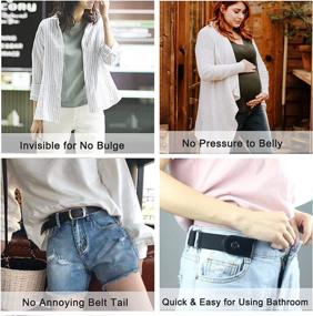 img 2 attached to 👗 Invisible Elastic Women's Belts: Buckle Stretch Women's Accessories