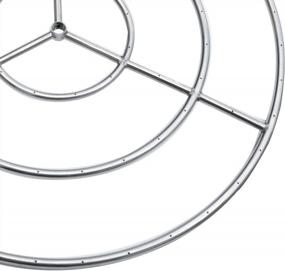 img 2 attached to Enhance Your Outdoor Space With Onlyfire 30-Inch Stainless Steel Triple Ring Fire Pit Burner Ring