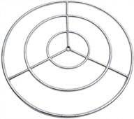 enhance your outdoor space with onlyfire 30-inch stainless steel triple ring fire pit burner ring logo