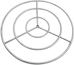 img 3 attached to Расширьте пространство на открытом воздухе с помощью 30-дюймового кольца горелки Onlyfire из нержавеющей стали с тройным кольцом