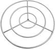 enhance your outdoor space with onlyfire 30-inch stainless steel triple ring fire pit burner ring logo