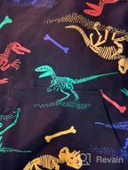 img 1 attached to 🦖 Boys' Black HZXVic Dinosaur Sweatshirt Pullover in 7T - Clothing and Fashion Hoodies & Sweatshirts review by Jim Kriegshauser