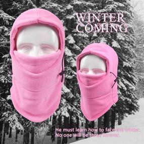 img 3 attached to Luvnfun Windproof Balaclava: Essential Cold Weather Accessories for Children and Toddler Girls