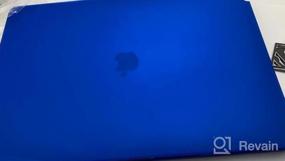 img 5 attached to MacBook Pro 16 дюймов с сенсорной панелью и чехлом USB-C — темно-синий гладкий матовый жесткий корпус, совместимый с моделью выпуска 2019 г. 2020 г. A2141