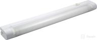 💡 enbrighten slimline 14in. fluorescent light fixture with plug, 5ft. power cord and f8t5 bulb - warm white, flicker-free, no-hum, instant-on electronic ballast - linkable, on/off rocker switch - white, model 10168 логотип