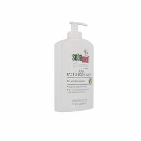 img 2 attached to SEBAMED Olive Face And Body Wash With Pump For Sensitive And Delicate Skin PH 5.5 Ultra Mild Dermatologist Recommended Cleanser 13.5 Fluid Ounces (400ML)