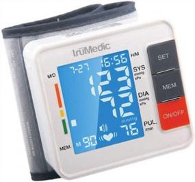 img 4 attached to TruMedic BP-1000: Voice-Enabled Wrist Blood Pressure Monitor With Digital Screen Display For Easy Hypertension And Heart Rate Monitoring At Home