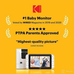 img 3 attached to 👶 Kodak Cherish C525 + C120 WiFi Video Baby Monitor: Full Room View, Dual Cameras, Parent Unit & Quick Check-in