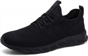 img 2 attached to Ultimate Comfort And Style: Men'S Lightweight Athletic Shoes For Running, Walking And Sports