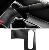 shuday carbon fiber compatible with wrangler accessories 2007 2008 2009 2010 jk 2 door jku 4 door interior decoration stickers (2007-2010 w01) logo