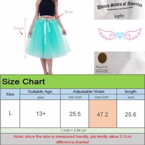 img 3 attached to Women'S 7-Layer Tulle A-Line Pleated Tutu Skirt - Knee Length Petticoat For Prom & Parties
